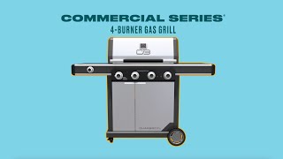 4Burner Commercial Series Gas Grill  Key Features  Charbroil® [upl. by Alexine889]