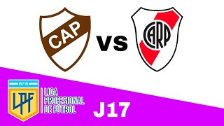 Platense 00 River Plate en vivo LIGA PROFESIONAL ARGENTINA Jornada 17 [upl. by Gotthard]