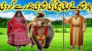 Badshah ne apni beti ki shaadi Bandar Se Kar Di l moral story l Urdu kahani l interesting story [upl. by Kcirederf216]