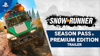 SnowRunner  Season Pass amp Premium Edition Trailer  PS4 [upl. by Petronia]