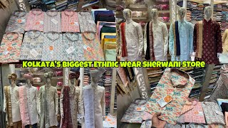 Kolkata Biggest Ethnic Wear Store  Kolkata Sherwani Market  Premium Kurta Store In Kolkata [upl. by Claire449]