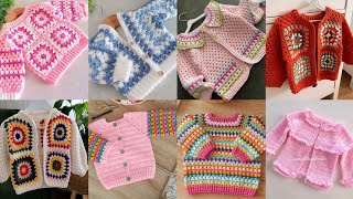 Crochet handmade baby girl cardigancrochet newborn baby cardigan amp sweater 2024 [upl. by Ihab]