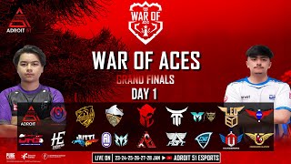 WAR OF ACES SEASON 01  GRAND FINALS DAY1  LIVE MATCH FT・rashmaycasts A51 HORAA DRS T2K A1 [upl. by Orwin]