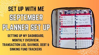 September Budget Planner Set Up  Budget Goals  Budget Planner Set Up 2024 [upl. by Novah954]