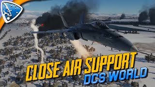 DCS World Close Air Support  FA18C Hornet Campaign Mission 2 [upl. by Quitt]