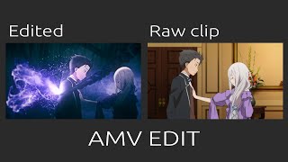 Anime edit vs raw clip 1 [upl. by Bloomer]