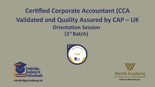 Certified Corporate Accountant CCA [upl. by Jereld83]