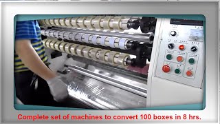 BOPP Tape Slitting Machine with Core Cutter Core Loader and Mini Rewinding [upl. by Just833]