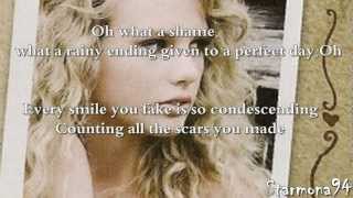 COLD AS YOU KaraokeInstrumental  Taylor Swift [upl. by Gaylene]