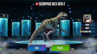 SCORPIOS REX GENS in JURASSIC WOLRD THE GAME HERE SOON [upl. by Fleeta]