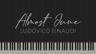 Almost June  Ludovico Einaudi Piano Tutorial [upl. by Akimed408]