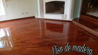 Como barnizar con brocha pisos de madera [upl. by Christy]