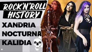 This is Rock History in 60 Seconds XANDRIA NOCTURNA KALIDIA Female Fronted Metal Edition [upl. by Moyna121]