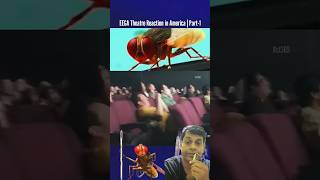 Eega movie reaction by americans 🪰😱 shorts shortsvideo ytshortsindia [upl. by Mikes]