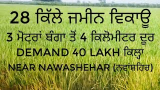 28 kille land for sale near ਬੰਗਾ ਨਵਾਂਸ਼ਹਿਰ 3 ਮੋਟਰ ਕੁਨੈਕਸ਼ਨjay shree Krishna properties1million [upl. by Pihc186]