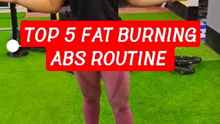 TOP 5 FAT BURNING ABS WORKOUT ROUTINE  Dipti [upl. by Inger473]