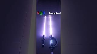 Neopixel vs RGB Lightsaber Which is Better starwars [upl. by Ekez]