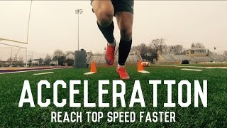 Acceleration Training For FootballersSoccer Players  Reach Top Speed Faster  Individual Drills [upl. by Jorry]