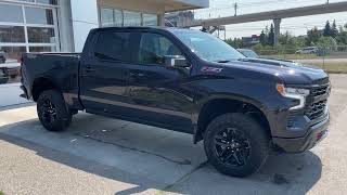 Dark Grey 2024 Chevrolet Silverado 1500 LT Trail Boss Review Calgary AB  Wolfe Calgary  CU416515 [upl. by Ahtelat]