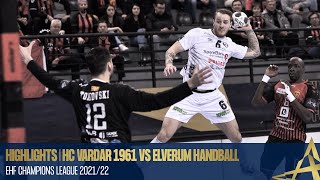 HIGHLIGHTS  HC Vardar 1961 vs Elverum Handball  Round 14  EHF Champions League 202122 [upl. by Leahsim]