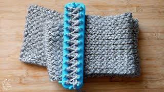 How to Loom Knit a Scarf  Easy Pattern for Beginners  The Sweetest Journey [upl. by Namlaz903]