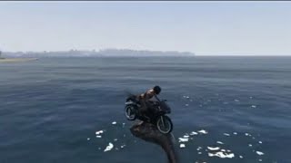 I landed on the head of the Loch Ness Monster in GTA 5  shorts [upl. by Marigolde]