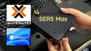 Installing Proxmox VE on Beelink SER5 MiniPC and Virtualize Windows 11 [upl. by Maybelle125]