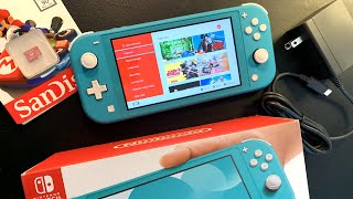 Nintendo Switch Lite Unboxing and Setup [upl. by Merrie13]