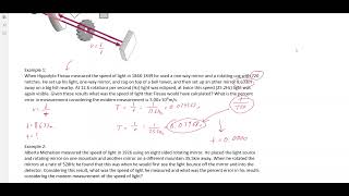 42 Speed of Light Rotating Cogs and Mirror Experiments [upl. by Barbie655]