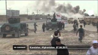 Taliban attack Kandahar police in Afghanistan [upl. by Bran]