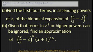 Binomial Expansion  ALevel Maths alevelmaths maths [upl. by Adnole]