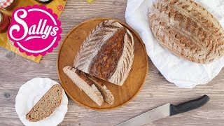 Weizenmischbrot selbst gemacht  Brot einfach selbst gemacht  Sallys Welt [upl. by Yelyac813]