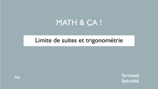 Limite de suites et trigonométrie [upl. by Zoe842]