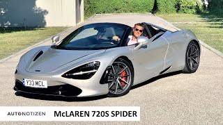 McLaren 720S Spider Supersportwagen mit V8Mittelmotor im Review  Test  Sound  2021 [upl. by Pincince]