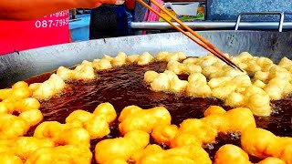 Must Try 👍 Youtiao Chinese Bread Stick  How to make  🇹🇭Thailand Street Food Tasty Journey [upl. by Zetnom349]