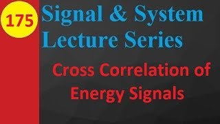 Cross Correlation of Energy Signals Basics Definition Function and Properties [upl. by Annairam]