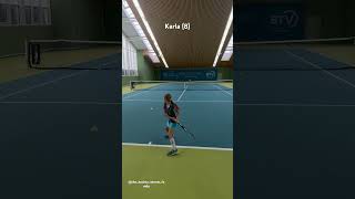 Karla … Next Tennisstar  🙆‍♀️🏆👌🏻💯😃… Born 2016 … tenniskids karlakochta [upl. by Auston]