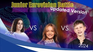 Junior Eurovision BATTLE  2022 vs 2023 vs 2024 UPDATED VERSION [upl. by Bennink963]