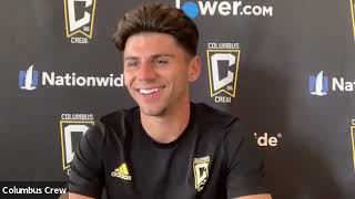 Columbus Crews Max Arfsten discusses preseason progressions looks ahead to 2024 [upl. by Emiaj]