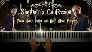 Slughorns Confession  Harry Potter and HalfBlood Prince  Synthesia Piano Cover  Tutorial [upl. by Ahseem]