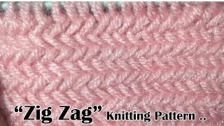 ZIG Zag Beautiful Knitting pattern Design 2018 [upl. by Dibbrun709]