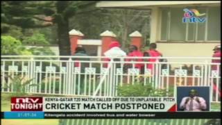 KenyaQatar T20 match called off due to unplayable pitch [upl. by Melantha162]