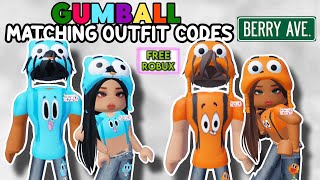 AMAZING WORLD OF GUMBALL GIRL AND BOY MATCHING OUTFIT CODES FOR BERRY AVENUE AND BLOXBURG 🤩✨ [upl. by Immaj]