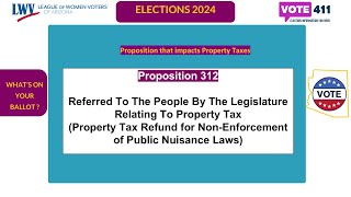 2024 Whats on Your ballot Proposition 312 [upl. by Standing765]