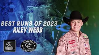 PRCA TieDown Roping World Champion Riley Webbs Best Runs of 2023 [upl. by Orual805]