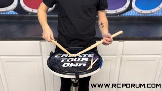 RCP Drum Active Snare Custom Image Practice Pad Laminate Head Create Your Own [upl. by Bekelja]