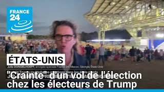 ÉtatsUnis  il y a une quotcraintequot dun vol de lélection chez les électeurs de Trump [upl. by Strep]