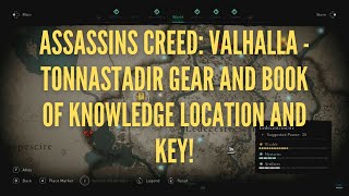 Assassins Creed Valhalla  Tonnastadir Gear and Book of Knowledge Location and Key Barred door [upl. by Heidie]