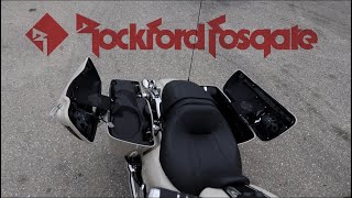 Rockford Fosgate Saddlebag Subwoofer Demonstration [upl. by Lotson547]