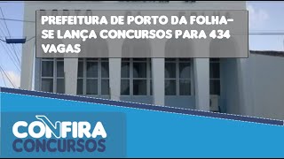 Concurso Prefeitura de Porto da FolhaSE 2024 Edital publicado [upl. by Ahsilav524]